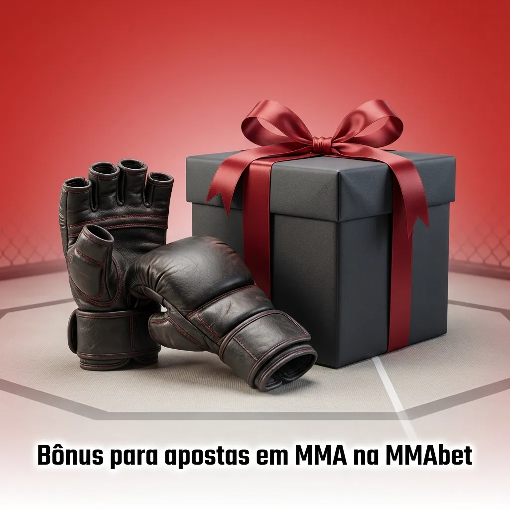 Banner da MMAbet destacando bônus de boas-vindas para apostas em lutas de MMA