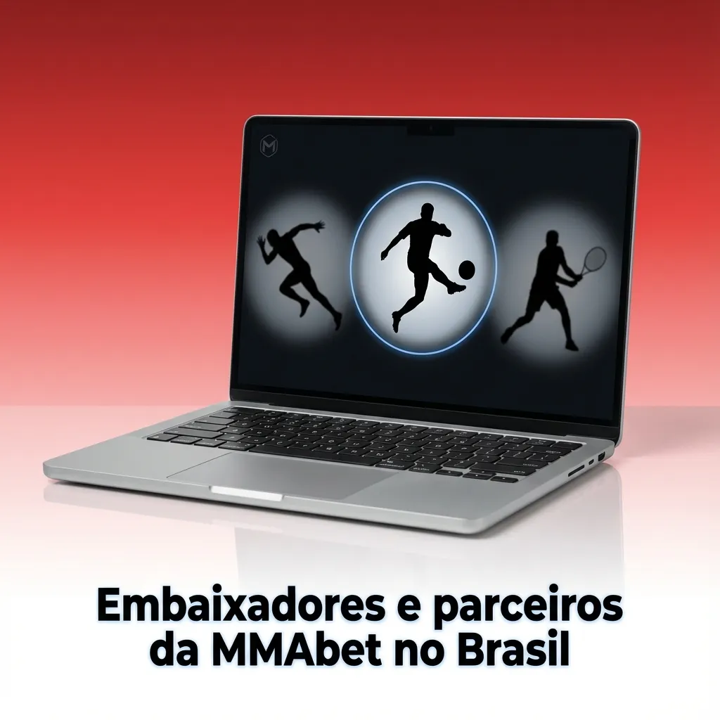 Banner da MMAbet com lutadores de MMA brasileiros e clubes esportivos regionais representando parcerias e embaixadores