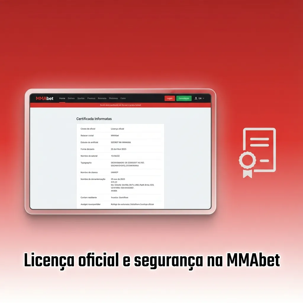 Selo destacando que a MMAbet opera com licença oficial Curaçao eGaming desde 2020, garantindo segurança nas apostas