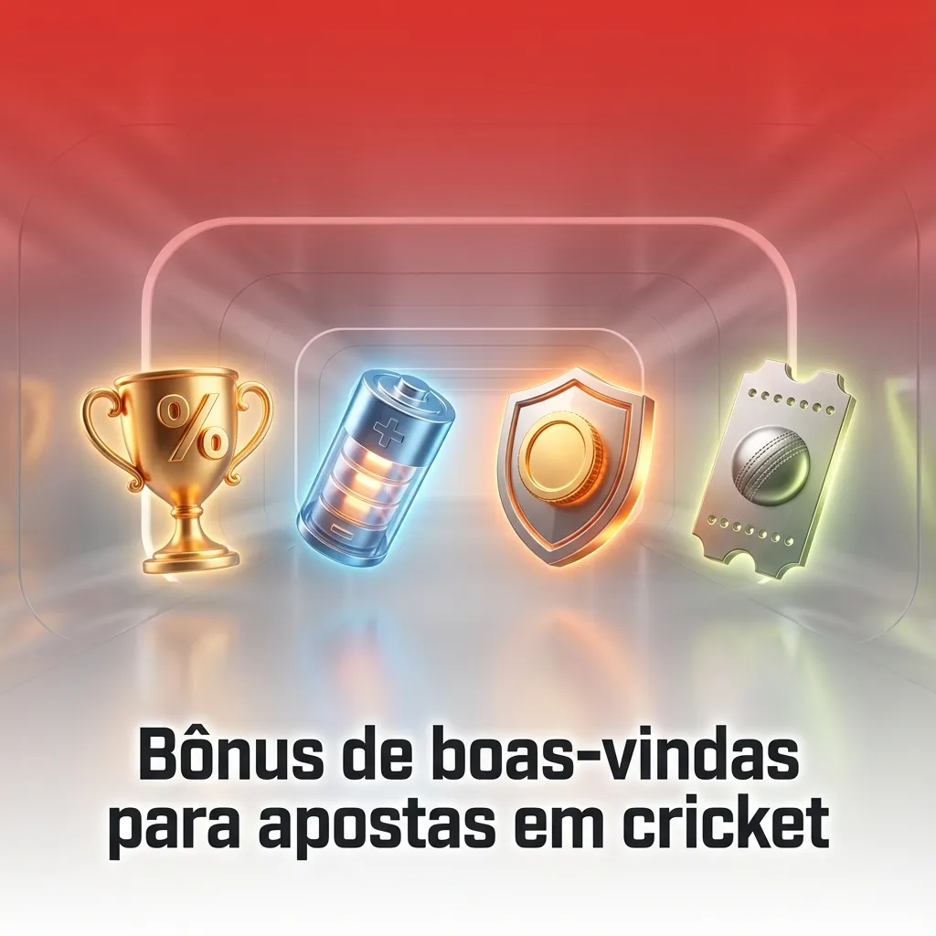 Banner em português anuncia bônus de boas-vindas de até 200% para apostas em cricket, com destaque para campo de código promocional