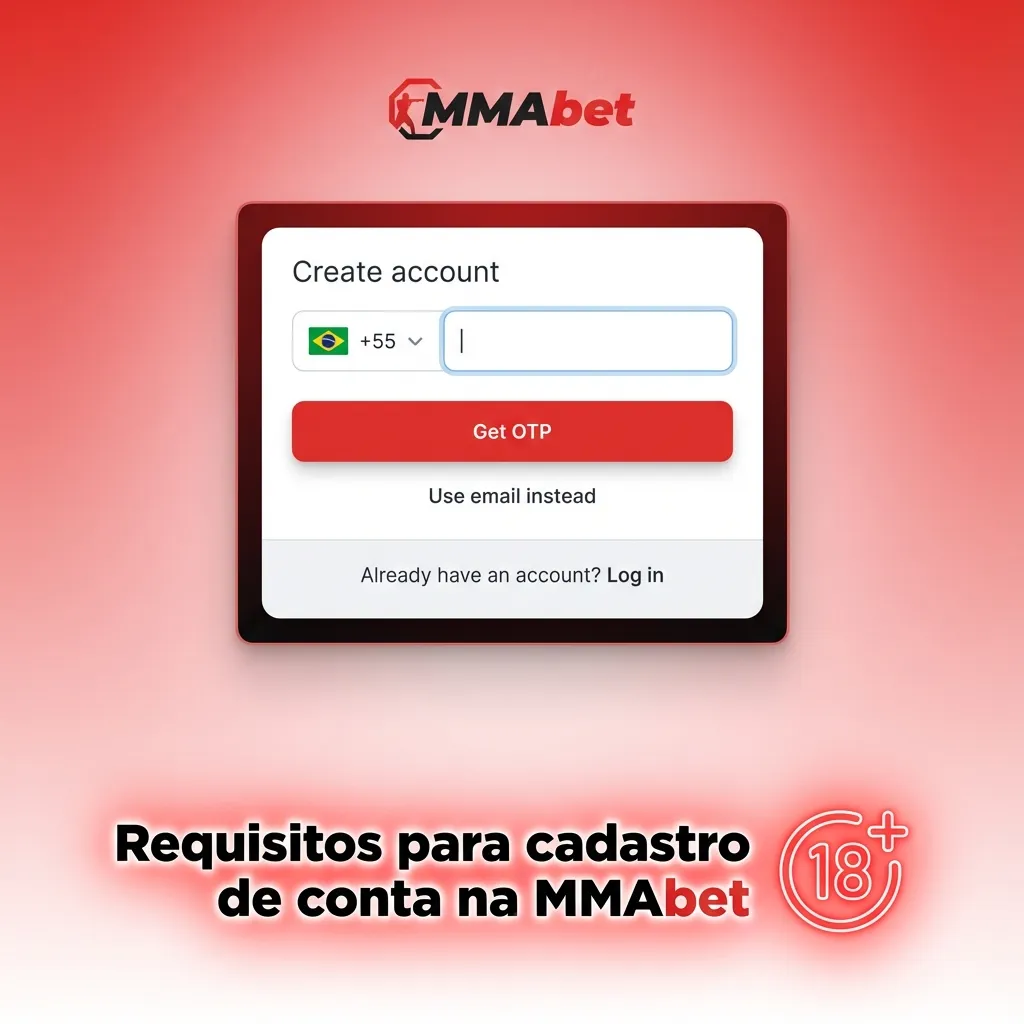 Tela de cadastro MMAbet destacando idade mínima, dados pessoais verdadeiros e aceite dos termos de uso e privacidade