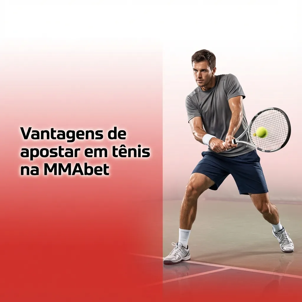 Banner da MMAbet destacando vantagens de apostar em tênis, mercados variados e odds em tempo real em português.